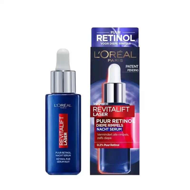 سرم شب لورال ضد چروک عمقی رتینول  مدل Revitalift Laser Pure Retinol